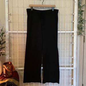 Merona - Black sweater material wide-leg sweatpants